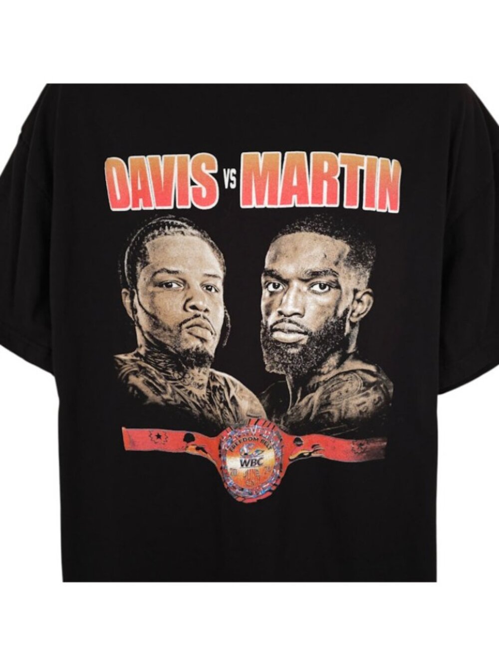 Davis Vs Martin T Shirt Mens Size XL Black 2024 WBA Lightweight Boxing Match